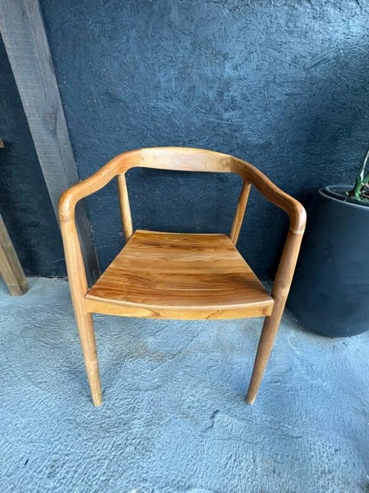 Silla de Comedor en teca en Madera natural - Butacas, banquetas y puffs, Uruguay | Balihai, vista 2