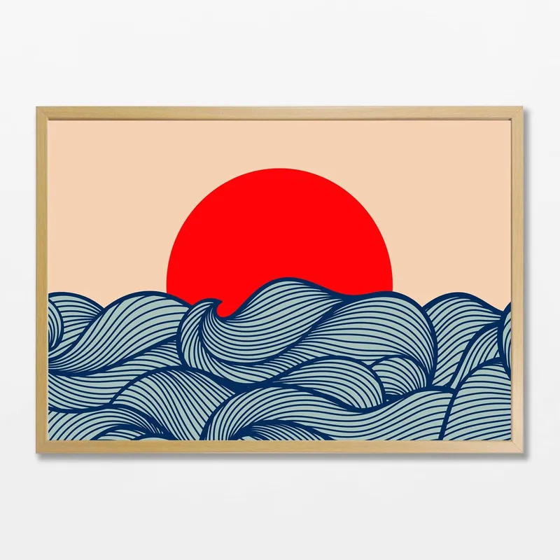 Japanese Sunset en Multicolor - Láminas, Uruguay | La Cuadrería