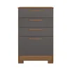 Comoda 4 Cajones Alta Con Patas 100% Mdp - Cómodas, Uruguay | Lais Muebles, vista 3 de 4