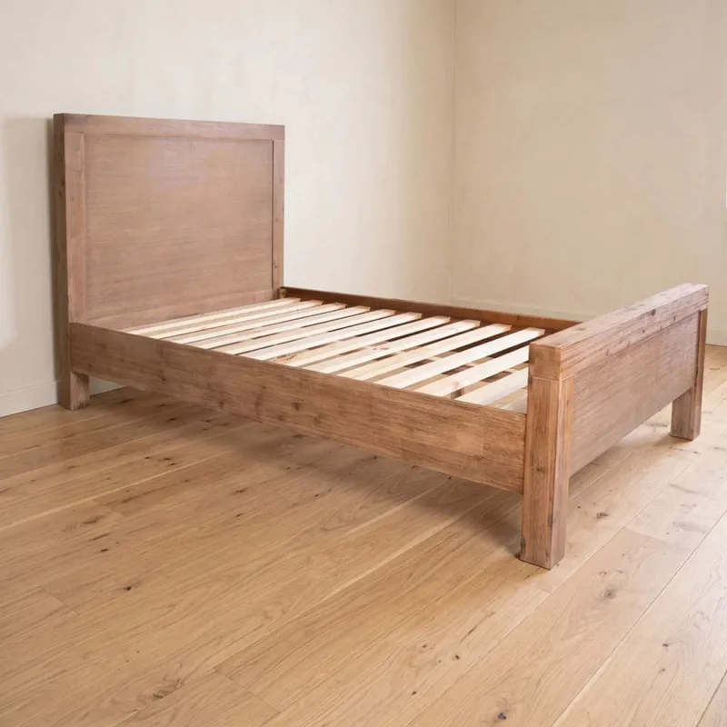 Cama 1 1/2 Plaza Madera-acacia Natural-beige Prince en Madera natural - Dormitorio, Uruguay | Divino