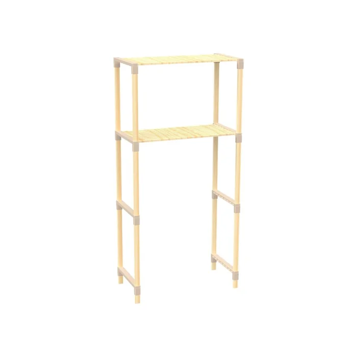 ESTANTERIA ORGANIZADO P/LAVARROPAS 127x33x66CMS MADERA Y PP en Madera natural - Bibliotecas, Uruguay | Koz