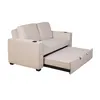 Sofá Cama 2 Cuerpos Tela Natural-beige Miley Beige en Beige - Sillones y sofás, Uruguay | Divino, vista 4 de 9