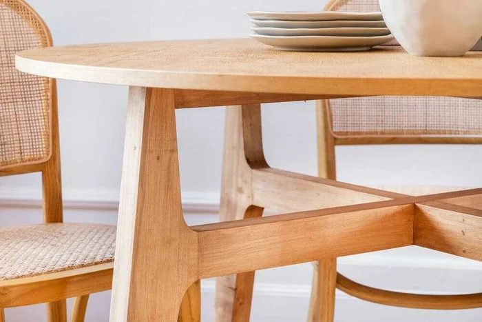 MESA COMEDOR DINAMARCA - 1.10 MTS - ALAMO NATURAL en Madera natural - Mesas de comedor, Uruguay | La Iberica, vista 7