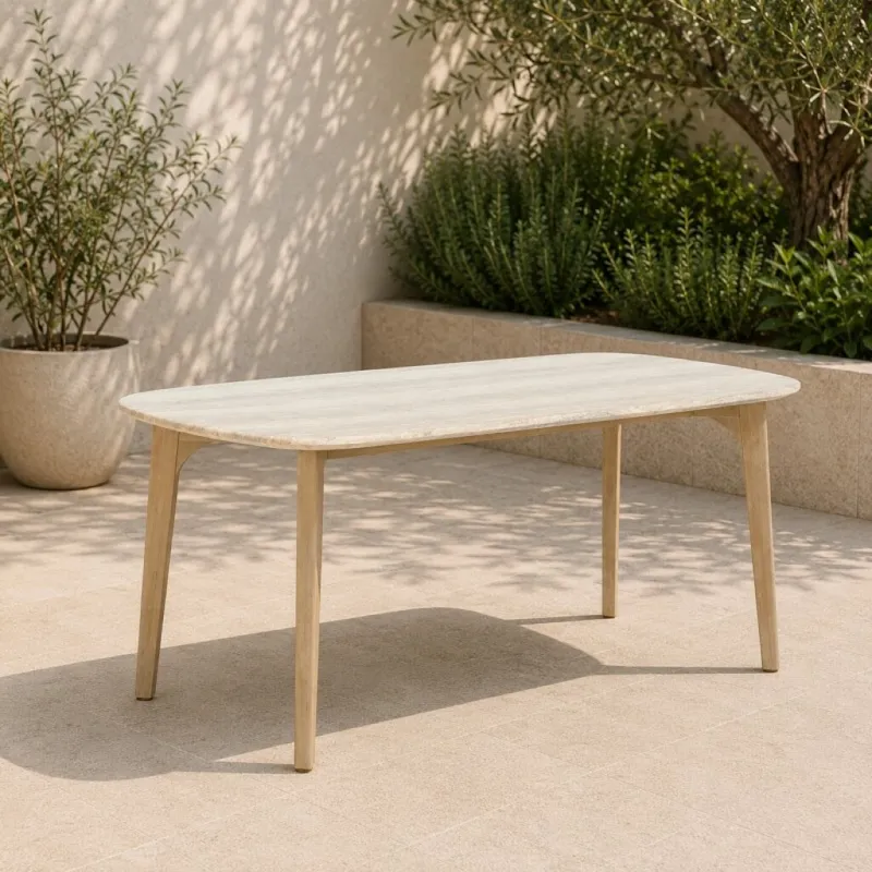 Mali Mesa De Comedor 225cm en Madera natural - Muebles para el exterior, Uruguay | Aihaus