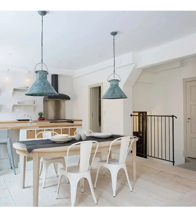 Silla Tolix Metal Blanco Brillante en Blanco - Sillas, Uruguay | Berna home, vista 3