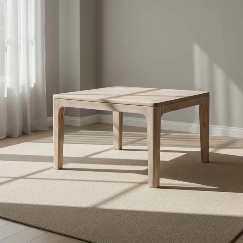 Mesa De Comedor Madera Natural-beige René en Madera natural - Mesas de comedor, Uruguay | Divino