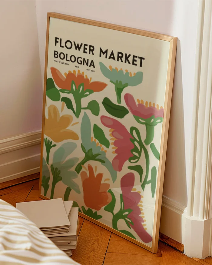 Flower Market - Bologna en Multicolor - Láminas, Uruguay | La Cuadrería, vista 2