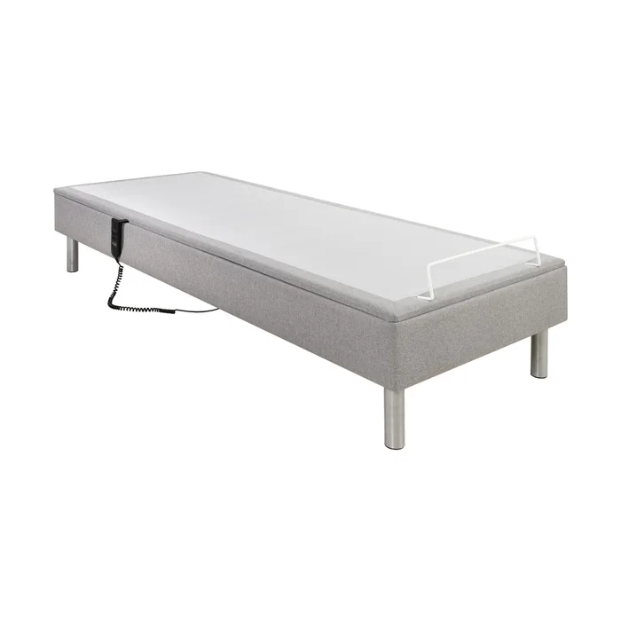 Cama Articulada 1 Plaza Mdf-y-tela Gris Ajustable Life en Gris - Dormitorio, Uruguay | Divino, vista 3