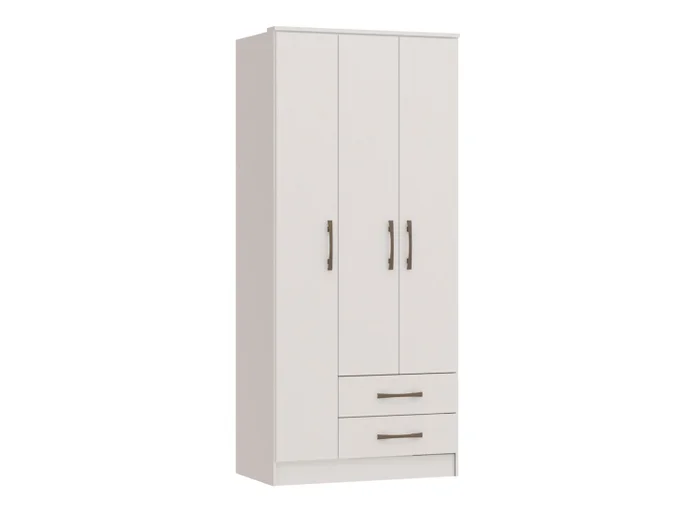 CASTRO - ROPERO MOSCU 3 PUERTAS BLANCO 4300AB - Roperos y placares, Uruguay | Alfa Ventas