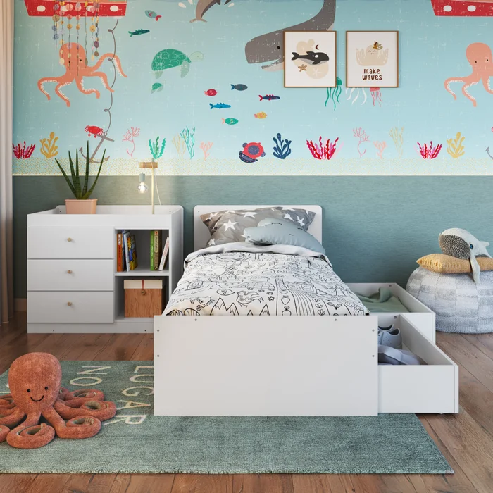Cuna Sofia – Transformable con Cajones - Dormitorio, Uruguay | RM Muebles y Deco, vista 2