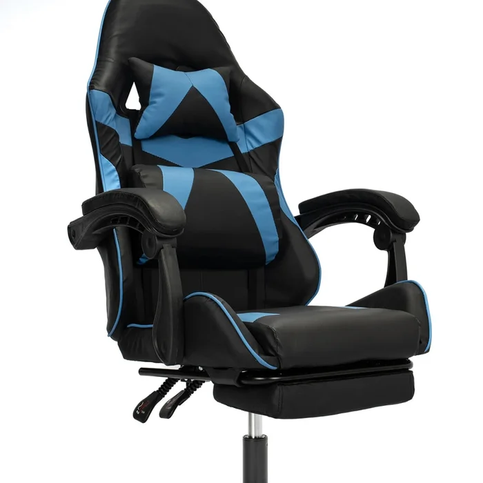 Silla Gamer Gaming Ergonomica Reclinable - Azul en Azul - Sillas de escritorio, Uruguay | Ecowood, vista 2