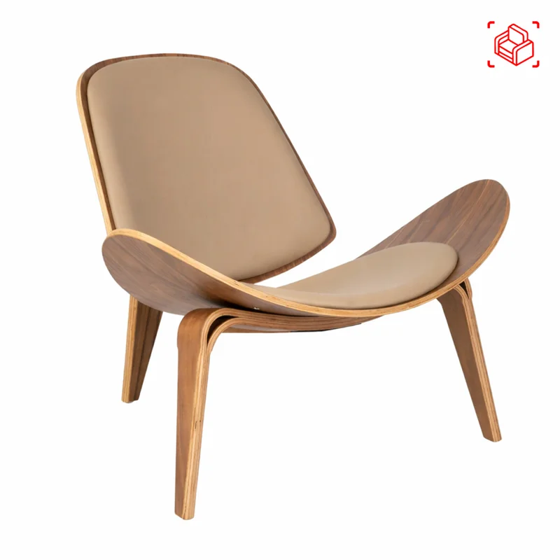 Butaca Marrón Madera Shell en Beige - Sillones y sofás, Uruguay | Divino, vista 8