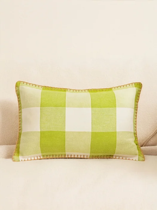 Almohadón Cuadros Campestre en Verde - Textiles, Uruguay | Cabana, vista 2
