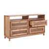 Comoda 4 Cajones Madera Natural-beige Trento en Madera natural - Cómodas, Uruguay | Divino, vista 4 de 5