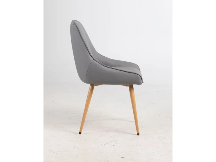 Silla BRUNA en PU - Gris en Gris - Sillas, Uruguay | Finkel, vista 3