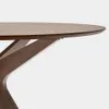 Mesa redonda Naanim - de chapa de nogal Ø 100 cm en Marrón - Mesas de comedor, Uruguay | Kavehome, vista 5 de 8