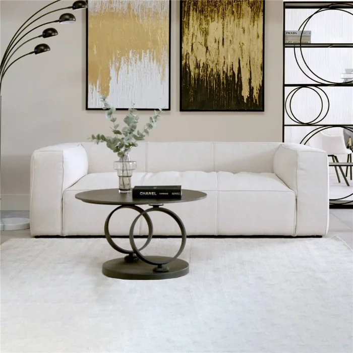 SOFA CUBETTO 3.C 220x110x67CM CREMA en Beige - Sillones y sofás, Uruguay | Koz, vista 2