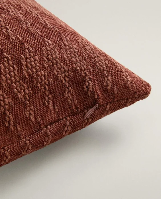 FUNDA COJÍN CHENILLA en Terracota - Textiles, Uruguay | Zara Home, vista 5