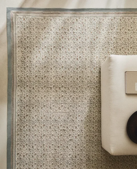 ALFOMBRA ESTAMPADO FLORAL BLOCK PRINT - Alfombras, Uruguay | Zara Home