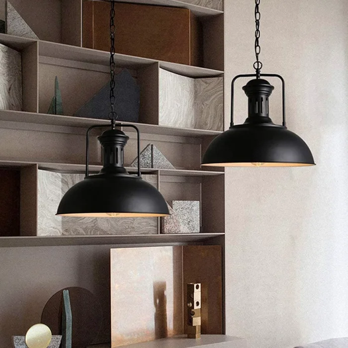 Lámpara galponera Fénix en Negro - Lámparas colgantes, Uruguay | Alta Gracia Deco, vista 4