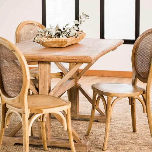 MESA COMEDOR DE OLMO JACINTA - 1.40 X 0.90 MTS en Madera natural - Mesas de comedor, Uruguay | La Iberica