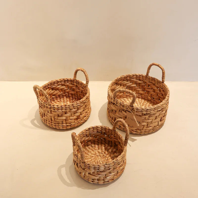 Canasto Bulat - Set x3 en Madera natural - Butacas, banquetas y puffs, Uruguay | Casakos, vista 4