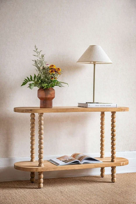 CONSOLA NODOS - 1.12 MTS en Madera natural - Muebles para TV, Uruguay | La Iberica