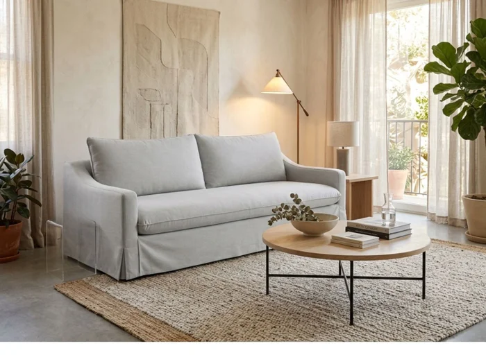 Sofá 3 cps CAIRO Desenfundable - Gris en Gris - Sillones y sofás, Uruguay | Finkel, vista 3