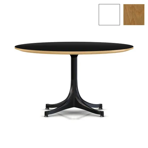 Mesa Pedestal en Negro - Mesas de living, Uruguay | Mad for Modern
