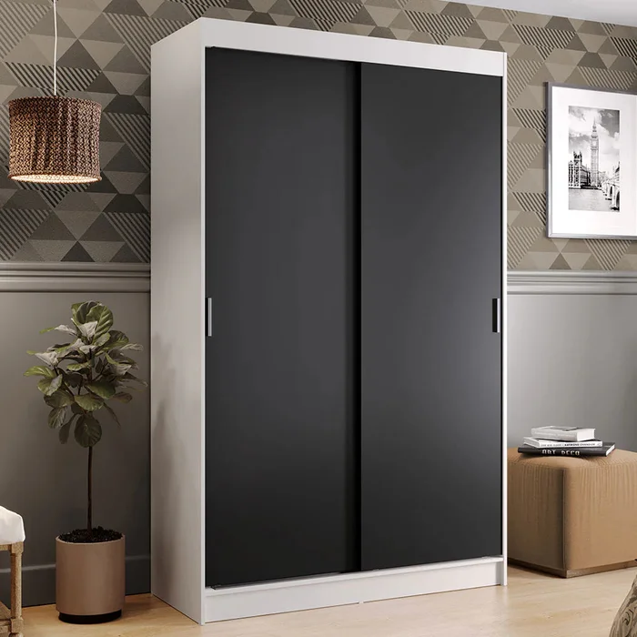 Ropero Placar Tokyo de 2 puertas corredizas en Negro - Roperos y placares, Uruguay | Balton, vista 9