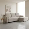 Rinconera Lucci - Tela Microfibra - Chaise derecho - Berlin 02 (Beige) en Beige - Sillones y sofás, Uruguay | NYR, vista 1 de 6