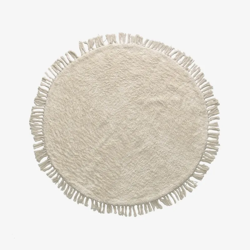Alfombra Orwen Ø 100 cm en Blanco - Alfombras, Uruguay | Kavehome