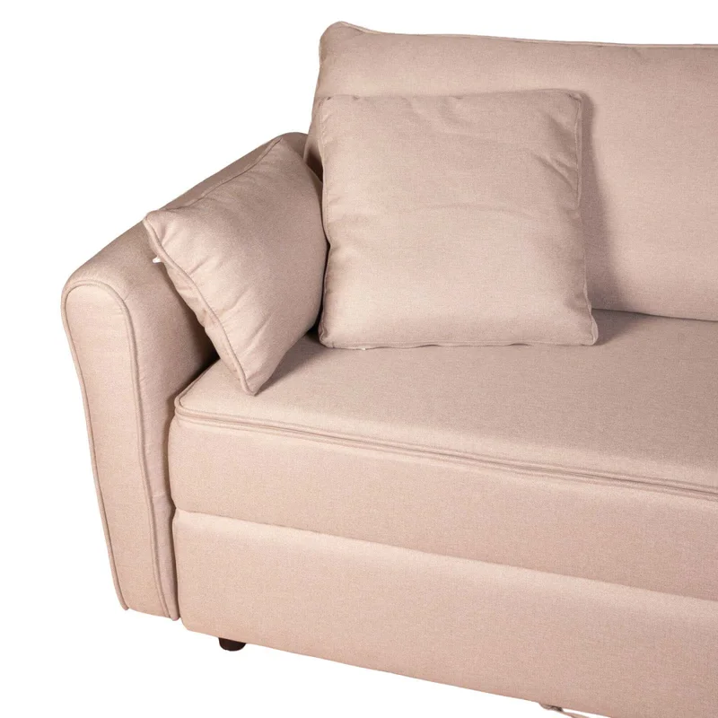 Sofá Cama Tela Natural-beige Alabama Beige en Beige - Sillones y sofás, Uruguay | Divino, vista 6