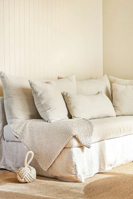 SILLON MANUELA ESQUINERO - LINO en Blanco - Sillones y sofás, Uruguay | La Iberica
