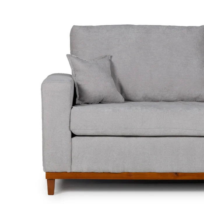 Sofá Marau - Tela Microfibra - 3 cuerpos - Berlin 05 (Ceniza) en Beige - Sillones y sofás, Uruguay | NYR, vista 3