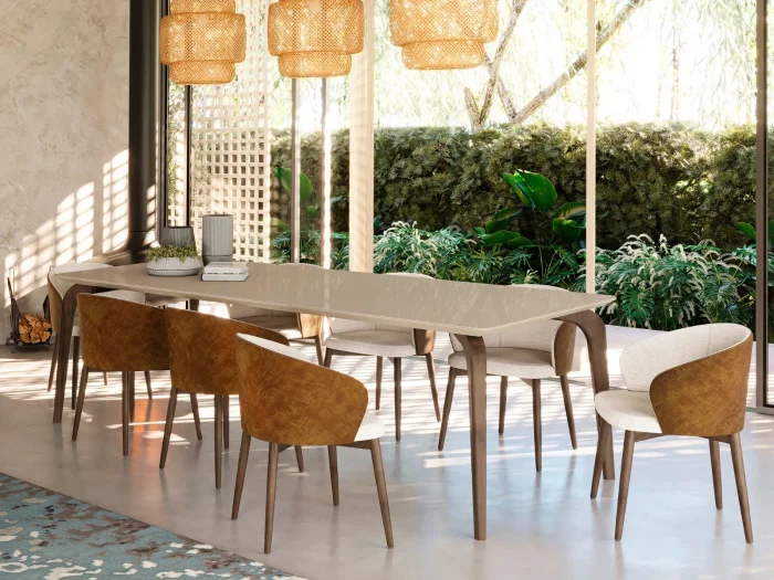 Mesa Dubai en freijo Dimensiones - Mesas de comedor, Uruguay | Arquetipo, vista 4