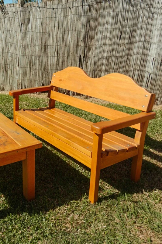 Sillón clásico 2 cuerpos — Serra Amoblamientos en Madera natural - Muebles para el exterior, Uruguay | Serra Amoblamientos, vista 5