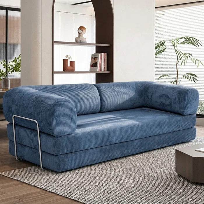 Sillón Cama 3 Cuerpos CloudNest - Azul en Azul - Sillones y sofás, Uruguay | La Cueva Muebles, vista 6