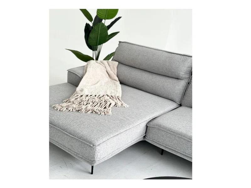 Sofá con Chaise MARIUS Gris en Gris - Sillones y sofás, Uruguay | Finkel, vista 3