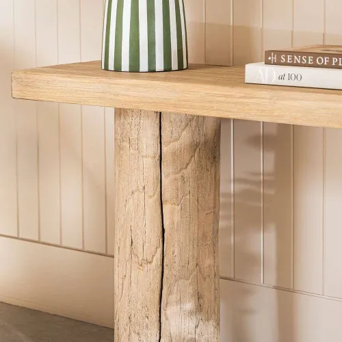 MESA DE ARRIMO /CONSOLA SILVESTRE - 1.50 MTS en Madera natural - Bibliotecas, Uruguay | La Iberica