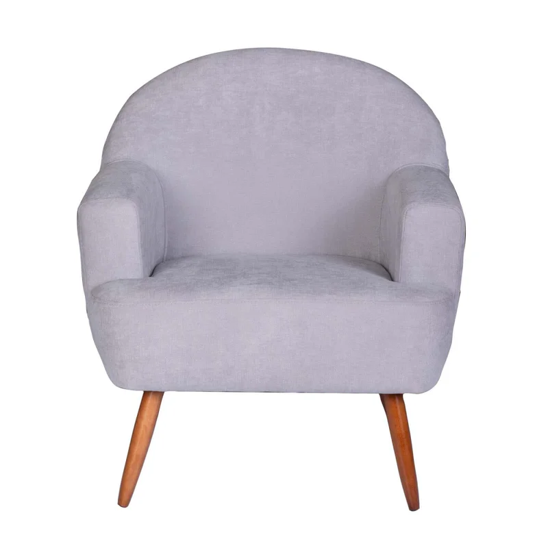 Butaca Tela-y-madera Gris Agata en Gris - Sillones y sofás, Uruguay | Divino, vista 3