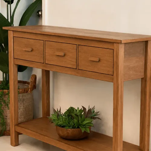 Recibidor de madera con cajones - Muebles para TV, Uruguay | FMB
