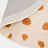 Alfombra redonda Tandani de algodón beige - con diseño de guepardo naranja Ø 100 cm en Beige - Textiles, Uruguay | Kavehome, vista 5 de 5