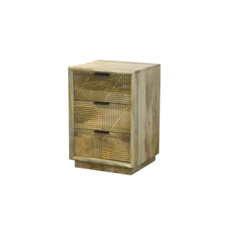 M173 Mesa de luz 45x40x65 en Madera natural - Mesas de luz, Uruguay | Victoriana