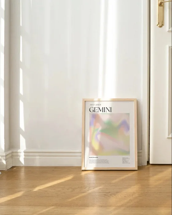 Signo Geminis en Multicolor - Láminas, Uruguay | La Cuadrería, vista 2