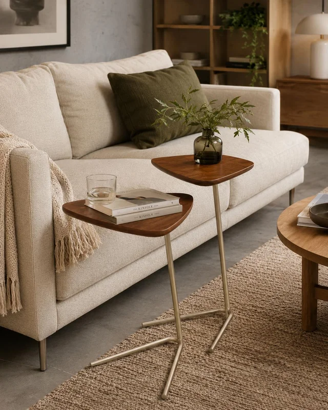 MESA LATERAL CANNES ALTURA 65 cm en Madera natural - Muebles, Uruguay | Indrana, vista 3