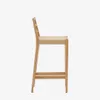 Taburete Analy respaldo madera maciza roble acabado natural y asiento cuerda 70cm FSC 100% en Madera natural - Butacas, banquetas y puffs, Uruguay | Kavehome, vista 8 de 10