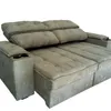 SOFA RETRACTIL MORALLES TELA NATURAL 3 CUERPOS - Sillones y sofás, Uruguay | Alfa Ventas, vista 4 de 6