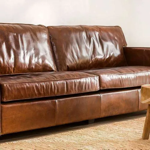 SILLON CUERO ITALIANO - 3 CUERPOS en Marrón - Sillones y sofás, Uruguay | La Iberica