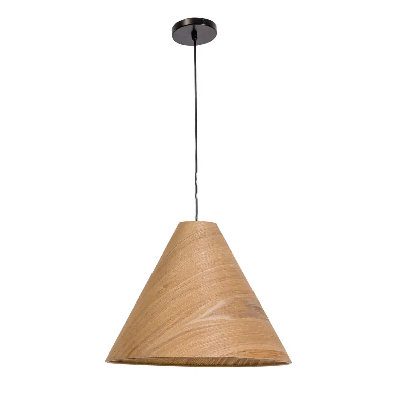 Lampara de techo Metal Negro Wad7 en Madera natural - Lámparas colgantes, Uruguay | Le Blanc